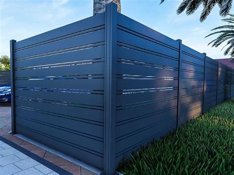 slat fencing panels|Aluminium Slat Fencing, Horizontal Aluminum Fence Panels.